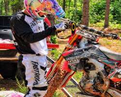 He is a huge motorcycle enthusiast and also performs dangerous stunts on his motorcycle.